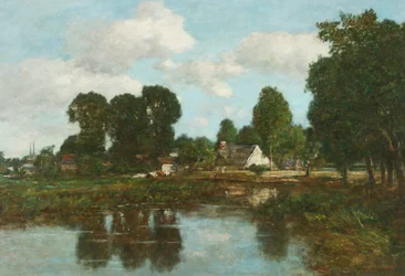 Quimpertryck (olja på panel)