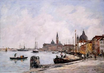 Kajen på Giudecca, Venedig, 1895