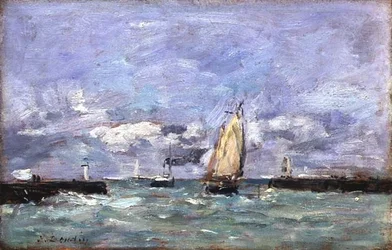 Trouville, ca 1885-90 (olja på panel)