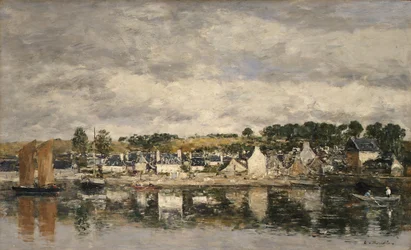 By vid en flod, troligen 1867.