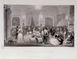 En social kväll med hertigen av Orleans (Ferdinand-Philippe eller Ferdinand Philippe d