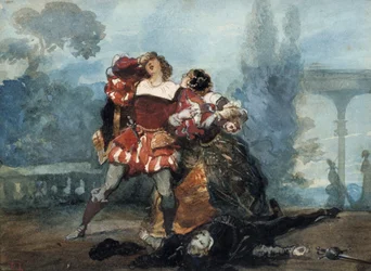 Illustration till pjäsen Whims of Marianne, 1851