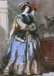 Porträtt av kvinna, 1800-talet.