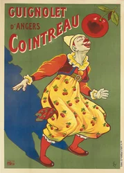 Reklamaffisch för Guignolets Cointreau, ca 1900 (färglitografi)