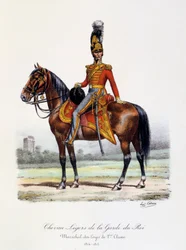 Lätta hästar av kungens garde, Maréchal-des-Logis de 1er Classe, 1814-15