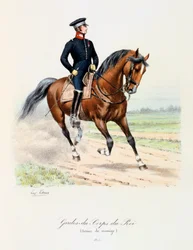 Kungens livvakter, karuselldräkt, 1815