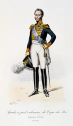Ordinarie fotvakter av kungens kår, överstekapten, 1817-30