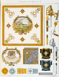 Musketörer av kungens garde, Insignia