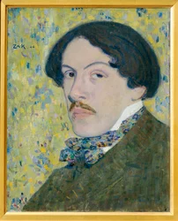 Portrait du peintre Leopold Gottlieb - Porträtt av målaren Leopold Gottlieb ...