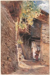 En bygata i norra Italien