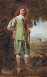 Porträtt av John Ashburnham (olja på papper)