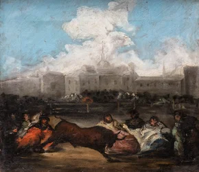 The Running of the Bulls, ca 1860 (olja på duk)