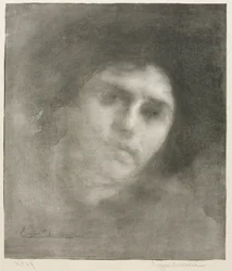 Madame Eugène Carrière (stor tallrik)