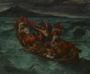 Kristus sov under stormen, ca. 1853.