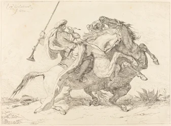 Möte mellan moriska ryttare, 1834.