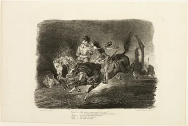 Faust och Mefistofeles galopperande genom natten på häxornas sabbat, ur Faust