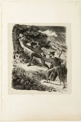 Faust och Mephistopheles i Harzbergen