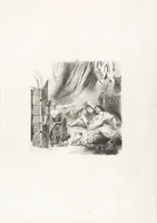 Fronte-boeuf och häxan, från Ivanhoe
