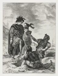 Hamlet: Hamlet och Horatio med gravgrävarna
