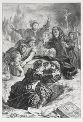 Hamlet: Hamlet och Laertes i Ophelias grav