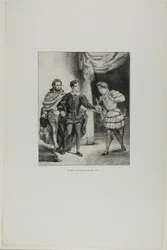 Hamlet och Guildenstern, plansch 6 ur Hamlet
