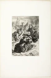 Hamlet och Laertes i Ofelias grav