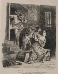 Illustrationer för Faust: Faust i Marguerites fängelse