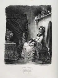 Illustrationer för Faust: Marguerite med hjulet