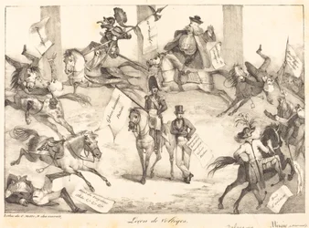 Lektion i trickridning i valv, 1822.