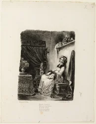 Marguerite vid spinnhjulet