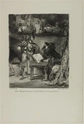Mephistopheles visar sig för Faust, från Faust