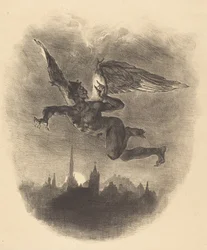 Mefistofeles i luften, 1828.