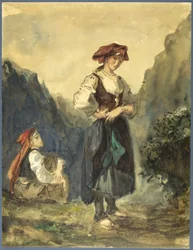Bondekvinnor från regionen Eaux-Bonnes