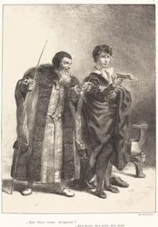 Polonius och Hamlet (akt II, scen II)