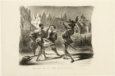 Duellen mellan Faust och Valentine, från Faust