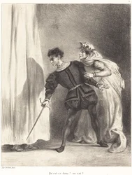 Mordet på Polonius (akt III, scen IV)