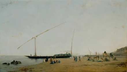 På Nilen, nära Philae, 1871.