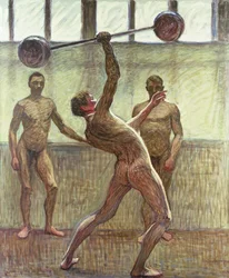 Lyftvikter med en arm nummer 2, 1914