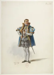 Btv1b84558104 01 - Saint-Saëns - Henrik VIII - Kostymmodeller - Lacoste - 1. Hertigen av Norfolk