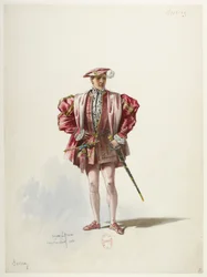 Btv1b84558104 02 - Saint-Saëns - Henrik VIII - Kostymmodeller - Lacoste - 2. Earlen av Surrey
