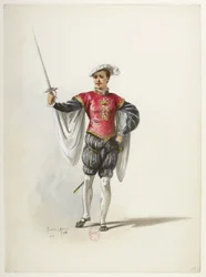Btv1b84558104 11 - Saint-Saëns - Henrik VIII - Kostymmaketter - Lacoste - 11:e dräkten