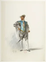 Btv1b84558104 16 - Saint-Saëns - Henrik VIII - Kostymmaketter - Lacoste - 16:e dräkten