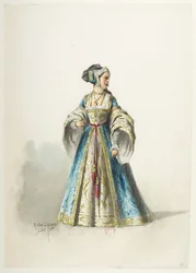 Btv1b84558104 18 - Saint-Saëns - Henrik VIII - Kostymmaketter - Lacoste - 18:e kostymen