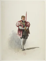 Btv1b84558104 31 - Saint-Saëns - Henrik VIII - Kostymmaketter - Lacoste - 31:a kostymen