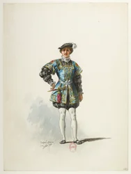 Btv1b84558104 38 - Saint-Saëns - Henrik VIII - Kostymmodeller - Lacoste - 38. Kungens sida