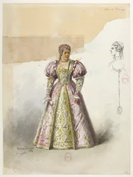 Btv1b84558104 62 - Saint-Saëns - Henrik VIII - Kostymmodeller - Lacoste - 62. Anne av Boleyn med collette