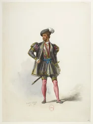 Btv1b84558104 68 - Saint-Saëns - Henrik VIII - Kostymmaketter - Lacoste - 66:e kostymen