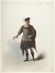 Btv1b84558104 78 - Saint-Saëns - Henrik VIII - Kostymmodeller - Lacoste - 74. Don Gomez de Feria