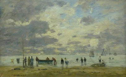Franska:  Plage de Deauville Deauvilles strand