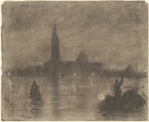 Kväll, San Giorgio Maggiore, Venedig